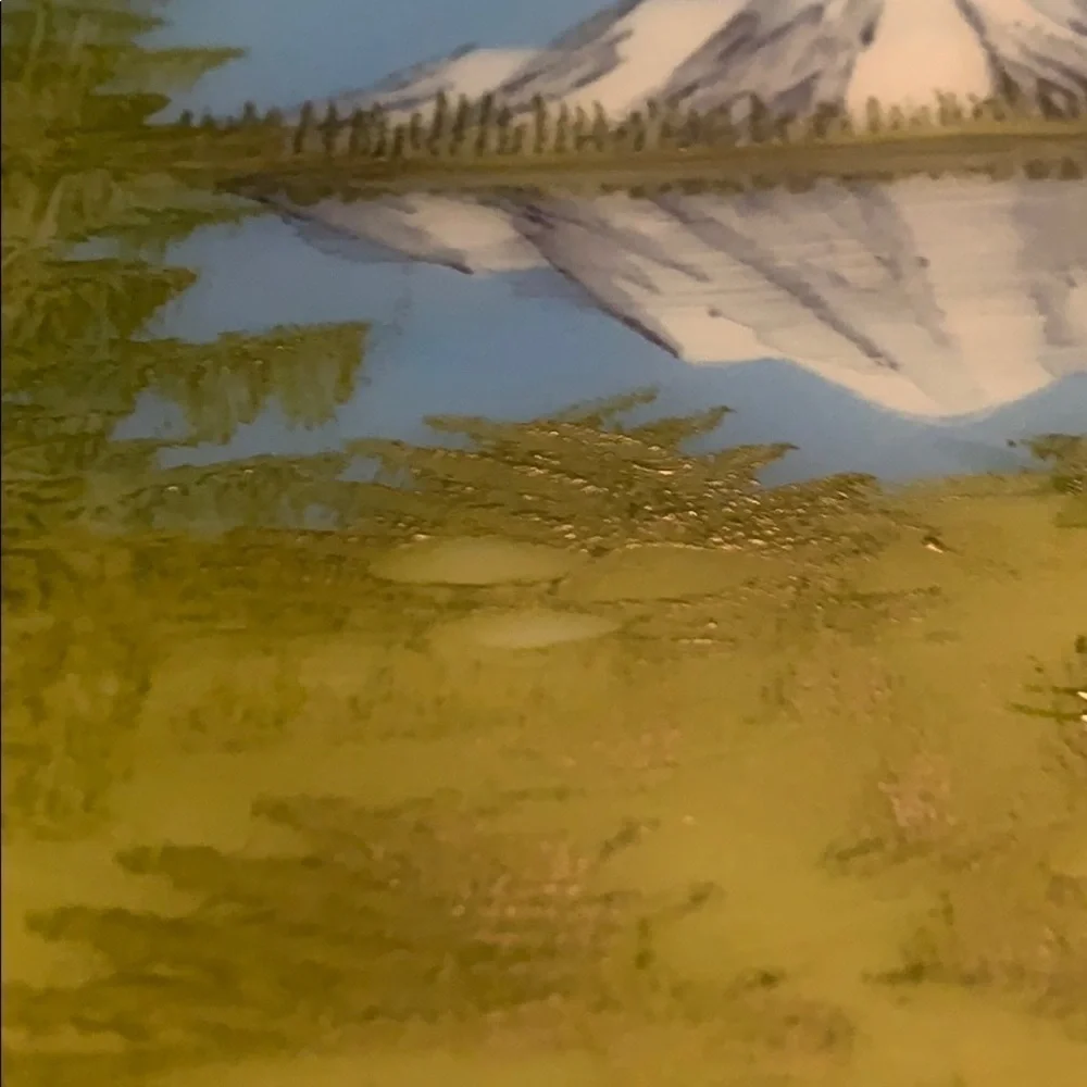 FENTON Art Glass D. Fredrick Mountain Reflections